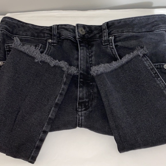 We the Free High Rise Raw Hem Skinny Jeans Black - Picture 11 of 12